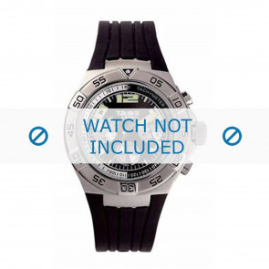 Breil horlogeband TW0068 Rubber Zwart