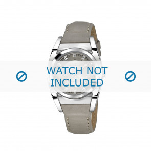 Breil horlogeband TW1066 Leder Grijs 16mm 