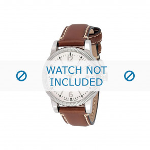 Horlogeband Burberry BU7823 Leder Cognac 18mm
