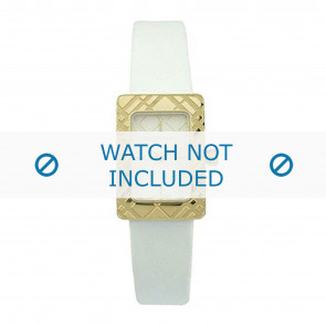 Burberry horlogeband BU1163 Leder Wit