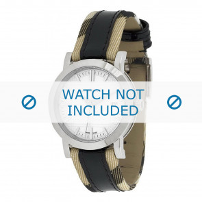 Burberry horlogeband BU1388 Leder Beige + standaard stiksel