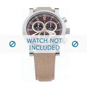 Burberry horlogeband BU7105 Leder Beige + standaard stiksel