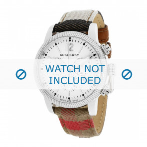 Horlogeband Burberry BU7820 Leder Multicolor 20mm