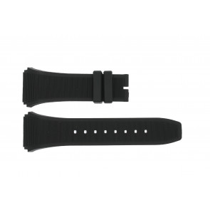 Horlogeband Breil BW0381 / BW0377 / SNAD23P2 / F260053202 Rubber Zwart 28mm