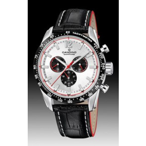 Horlogeband Candino C4681 / C4429-1 Leder Zwart 22mm