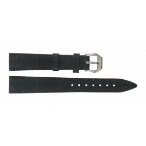 Certina horlogeband C600015904 Leder Zwart 15mm + zwart stiksel