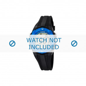 Horlogeband Calypso K5685 / K5685-1 / K5685-2 Kunststof/Plastic Zwart 18mm