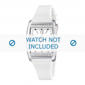 Horlogeband Calypso K6053 / K6054-1 Kunststof/Plastic Wit 19mm