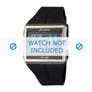 Horlogeband Calypso K6059-1 Rubber Zwart 36mm