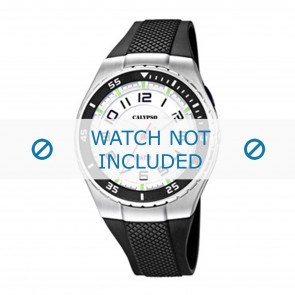 Calypso horlogeband K6063-3 / K6063-4 Rubber Zwart