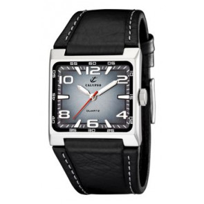 Horlogeband Calypso K5221-1 Leder Zwart