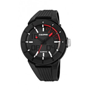 Horlogeband Calypso k5629-2 Kunststof/Plastic Zwart 20mm