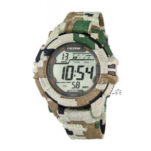 Horlogeband Calypso K5681-3 Kunststof/Plastic Camouflage 21mm