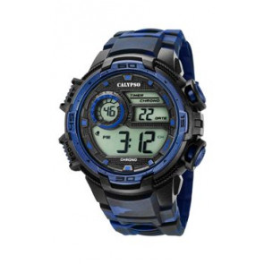 Horlogeband Calypso K5723-1 Kunststof/Plastic Blauw 23mm