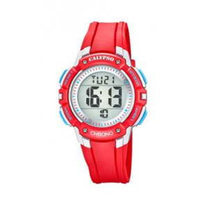 Horlogeband Calypso K5739/1 / BC09880 Kunststof/Plastic Rood 20mm