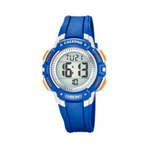 Horlogeband Calypso K5739-2 / BC09881 Kunststof/Plastic Blauw 19mm