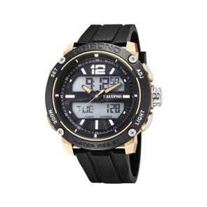 Horlogeband Calypso K5796-3 Kunststof/Plastic Zwart 24mm