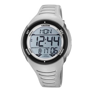 Horlogeband Calypso K5807/1 Kunststof/Plastic Grijs