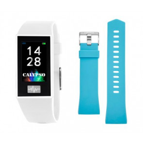 Horlogeband Smartwatch Calypso K8500.1 Kunststof/Plastic Turquoise 13mm