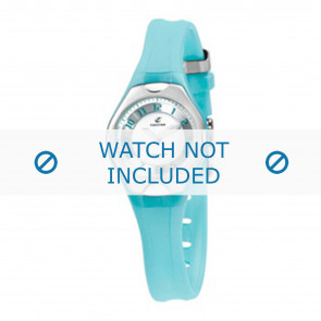 Horlogeband Calypso K5163-D Kunststof/Plastic Turquoise 10mm