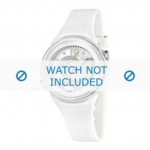 Horlogeband Calypso K5576-1 Rubber Wit 17mm