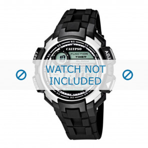 Horlogeband Calypso K5595-1 Rubber Zwart 16mm