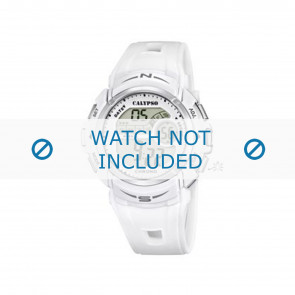 Horlogeband Calypso K5610-1 Rubber Wit 23mm
