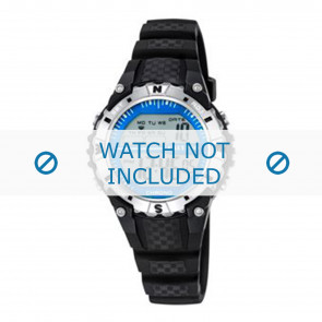 Horlogeband Calypso K5684-1 Kunststof/Plastic Zwart 14mm