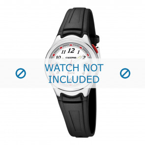 Horlogeband Calypso K6067-4 Rubber Zwart 7mm