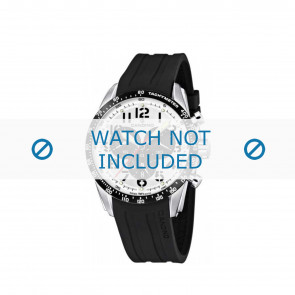Horlogeband Candino C4472 Rubber Zwart 22mm