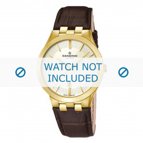 Horlogeband Candino C4542 / C4542-1 / C4542-2 Leder Donkerbruin 13mm