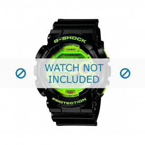 Casio horlogeband GD-100SC-ZW Kunststof / Plastic Zwart