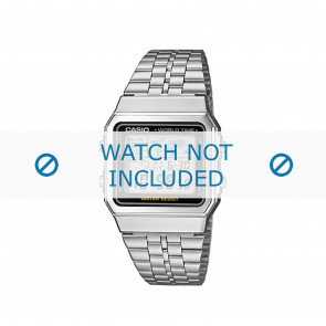 Horlogeband Casio A500WEA-1EF / A500WEA-1 / 10484919 Staal 18mm