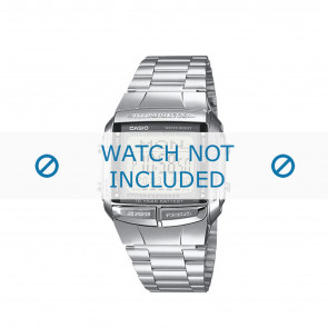 Horlogeband Casio DB-360N-1AEF / DB-360N-1A / 10334579 Staal Staal 18mm