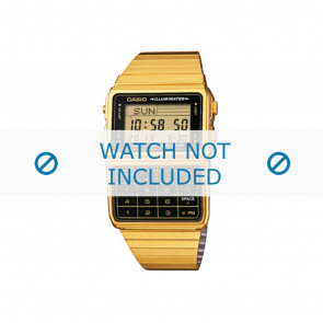 Horlogeband Casio DBC-611GE-1EF / DBC-611GE-1 / 70649742 Staal Doublé 22mm
