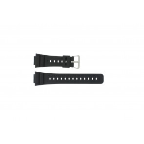 Casio horlogeband DW-5000SL-1 / 10512401 / 5600E / 5600E-1 32 / G-5600 / G-5700 Silicoon Zwart 16mm