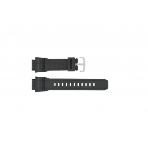 Casio horlogeband G-9300-1 / 10388870 Silicoon Zwart 20mm