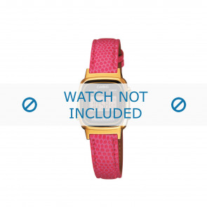 Horlogeband Casio LA670WEGL-4AEF / LA670WEGL-4 / 10487171 Leder Rosé 13mm