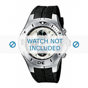 Casio horlogeband MDV-501 Rubber Zwart