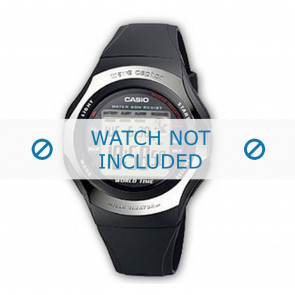 Casio horlogeband WV-56H-1AVER  Rubber Zwart