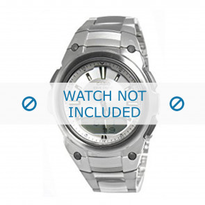 Casio horlogeband WVA-109HDA  / 10283661 Staal Zilver
