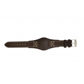 Fossil horlogeband CH2599 Leder Donkerbruin 22mm 