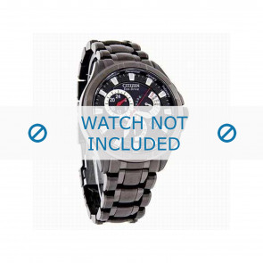 Citizen horlogeband 59-S03204 / H500-S051037 Staal Zwart