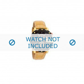 Horlogeband Dolce & Gabbana DW0363 Leder Beige 23mm