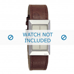 Dolce & Gabbana horlogeband 3719040028 Leder Bruin + bruin stiksel
