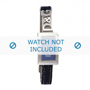 Dolce & Gabbana horlogeband 3719050034 Leder Blauw