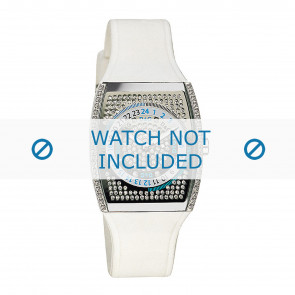 Horlogeband Dolce & Gabbana DW0072 / F360002755 Rubber Wit 25mm
