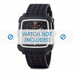 Horlogeband Dolce & Gabbana DW0362 Rubber Zwart 24mm