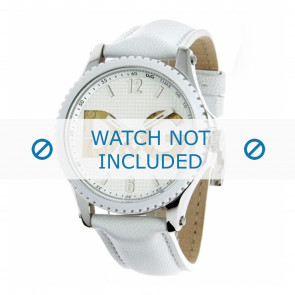 Horlogeband Dolce & Gabbana DW0706 Leder Wit 20mm