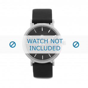 Danish Design horlogeband IQ13Q802 Leder Zwart 20mm